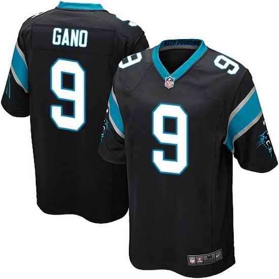 Nike Panthers #9 Graham Gano Black Team Color Mens Stitched NFL Elite Jersey